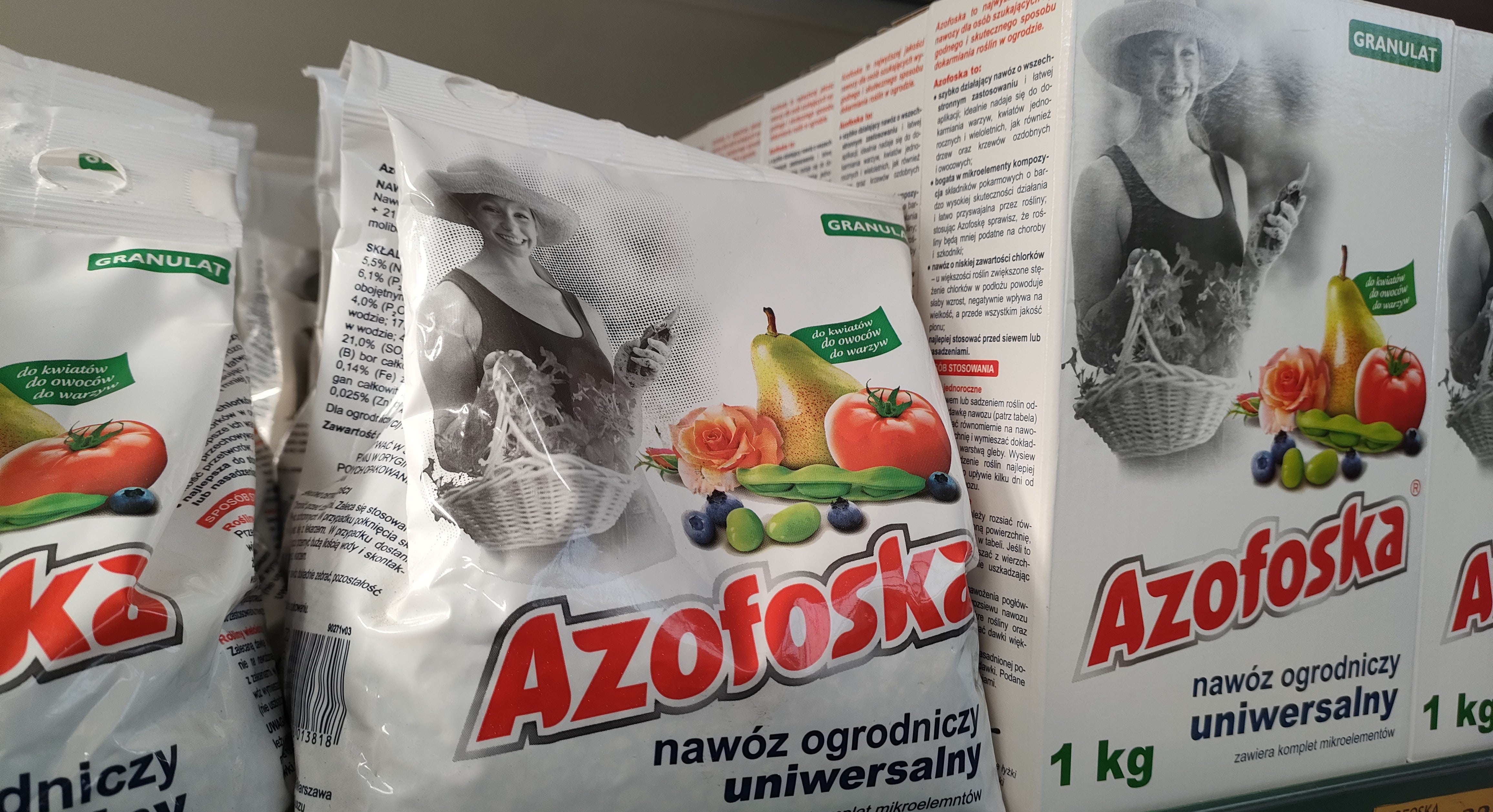 Nawóz wiosenny Azofoska - rodzaje.